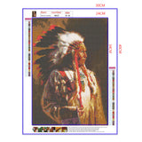 Full Diamond Painting kit - American Indian