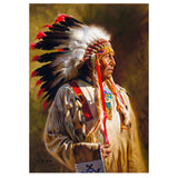 Full Diamond Painting kit - American Indian