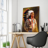 Full Diamond Painting kit - American Indian