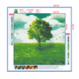 Full Diamond Painting kit - Green tree