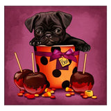 Full Diamond Painting kit - Cute dog and candy