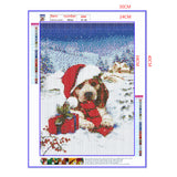 Full Diamond Painting kit - Merry Christmas Dog