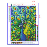 Full Diamond Painting kit - Beautiful peacock