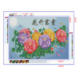 Full Diamond Painting kit - Blooming peony