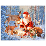 Full Diamond Painting kit - Santa and his animals