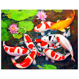 Full Diamond Painting kit - Koi fishes