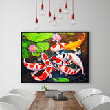 Full Diamond Painting kit - Koi fishes