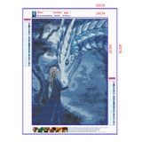 Full Diamond Painting kit - Dragon and queen