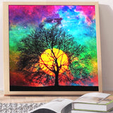 Full Diamond Painting kit - Moon tree