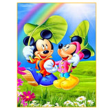 Full Diamond Painting kit - Minnie and Mickey hold hands (16x20inch)