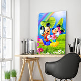 Full Diamond Painting kit - Minnie and Mickey hold hands (16x20inch)