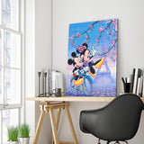 Full Diamond Painting kit - Minnie and Mickey riding a bike (16x20inch)