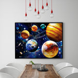 Full Diamond Painting kit - Happy planets