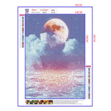 Full Diamond Painting kit - Beautiful moon and sea