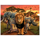 Full Diamond Painting kit - African animals