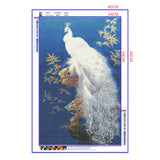 Full Diamond Painting kit - Beautiful peacock (16x24inch)