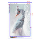 Full Diamond Painting kit - Beautiful peacock (16x24inch)