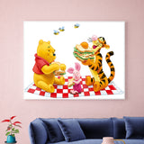 Full Diamond Painting kit - Happy friendship day winnie the pooh