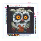 Full Diamond Painting kit - Cute owl