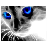Full Diamond Painting kit - Cat's blue eyes