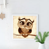 Full Diamond Painting kit - Cute owl