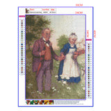 Full Diamond Painting kit - Happy time for old couple