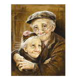 Full Diamond Painting kit - Happy old couple