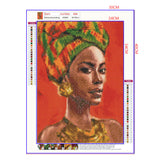 Full Diamond Painting kit - African woman