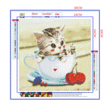 Full Diamond Painting kit - Cute little cat