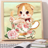 Full Diamond Painting kit - Cute little cat