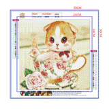 Full Diamond Painting kit - Cute little cat