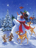 Full Diamond Painting kit - Christmas snowman and animals