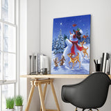 Full Diamond Painting kit - Christmas snowman and animals