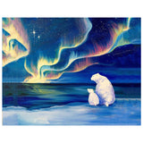 Full Diamond Painting kit - Polar bear on the North Pole