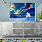 Full Diamond Painting kit - Polar bear on the North Pole