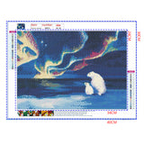 Full Diamond Painting kit - Polar bear on the North Pole