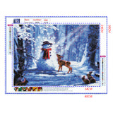 Full Diamond Painting kit - Christmas snowman,deer and rabbits