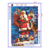 Full Diamond Painting kit - Santa Claus, deer and rabbits