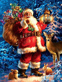 Full Diamond Painting kit - Santa Claus, deer and rabbits