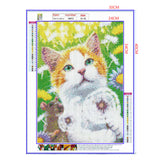 Full Diamond Painting kit - Cat and mouse