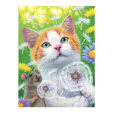 Full Diamond Painting kit - Cat and mouse