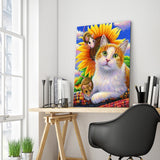 Full Diamond Painting kit - Cat and mouse