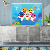 Full Diamond Painting kit - Cartoon fish