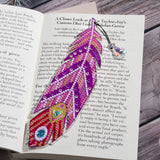 2 Pcs DIY Feather Diamond Painting Bookmark