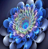Full Diamond Painting kit - Beautiful blue flower