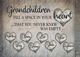 Full Diamond Painting kit - Grandchildren fill a space in your heart