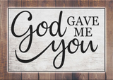 Full Diamond Painting kit - God you gave me