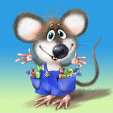 Full Diamond Painting kit - Cute mouse