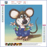 Full Diamond Painting kit - Cute mouse