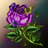 Full Diamond Painting kit - Purple Rose